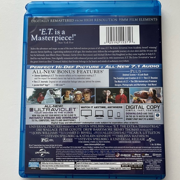 E.T. The Extra-Terrestrial Anniversary Edition Blu-ray Disc - Picture 2 of 10